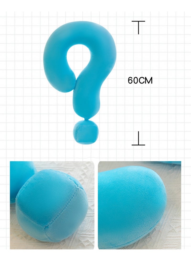 60 CM Creativity Question Mark Shape Plush Toy Soft Stuffed Doll For Girls And Boys All Ages Gift (Green) - Image 2